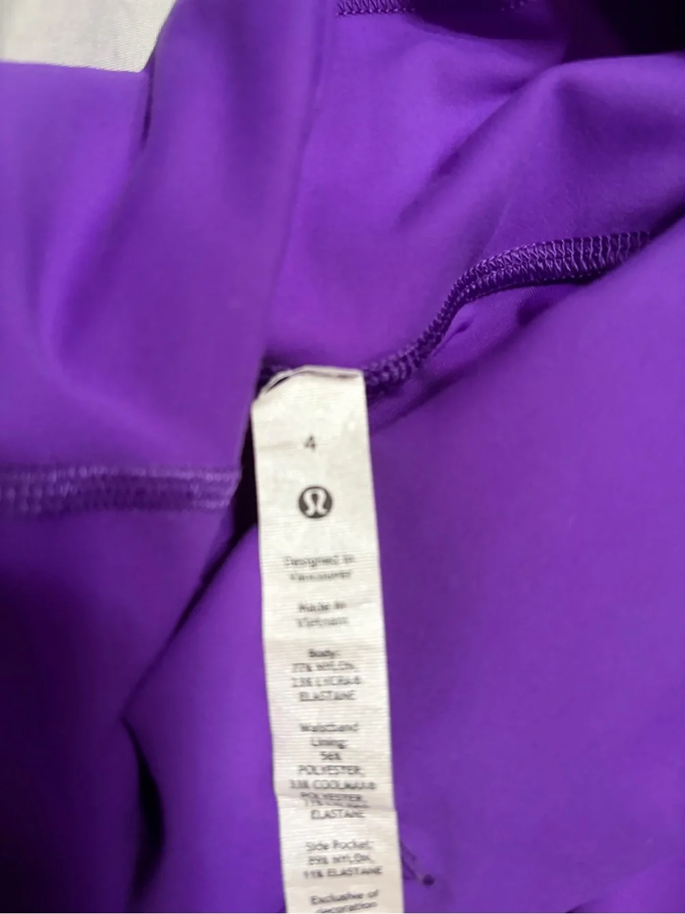 lululemon athletica Girls' Bright Purple Performance Leggings